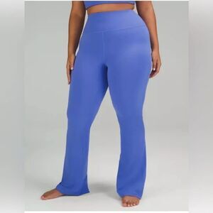 Lululemon Groove Super-High Rise Flared Pant Nulu Wild Indigo Size 12